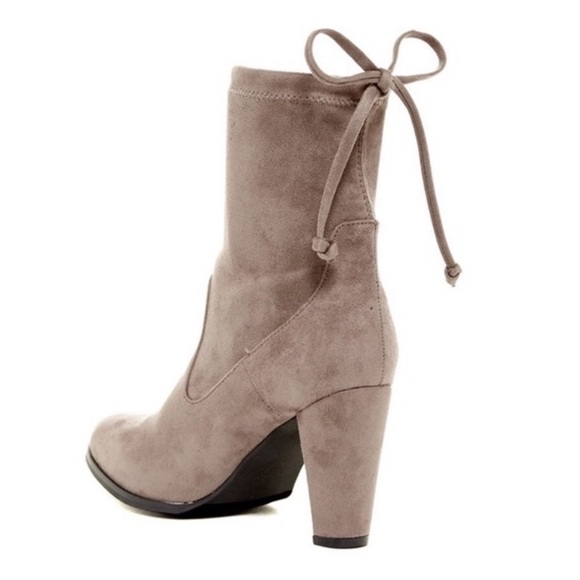 Catherine Malandrino Taupe Sorchanie Heeled Boot - Picture 4 of 6